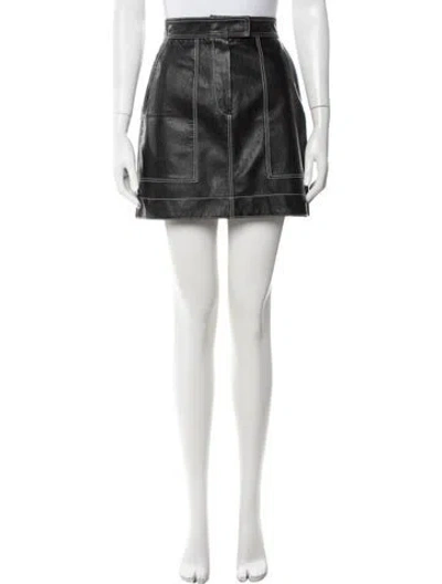 Pre-owned Lvir Mini Skirt In Black