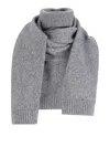 Lvir Scarf With Collar In Wool Blend In Gray