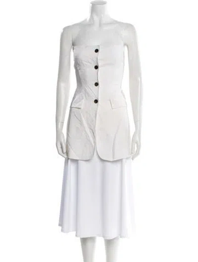 Pre-owned Lvir Strapless Tunic In Neutral