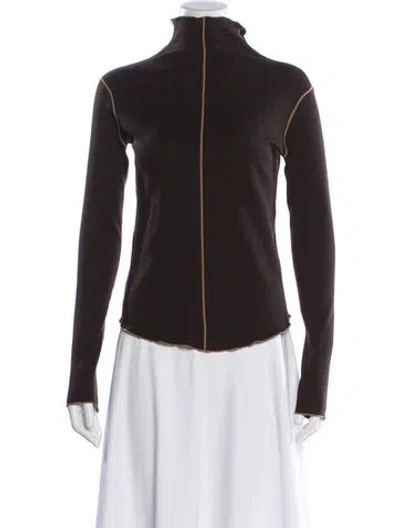 Pre-owned Lvir Turtleneck Sweater In Brown
