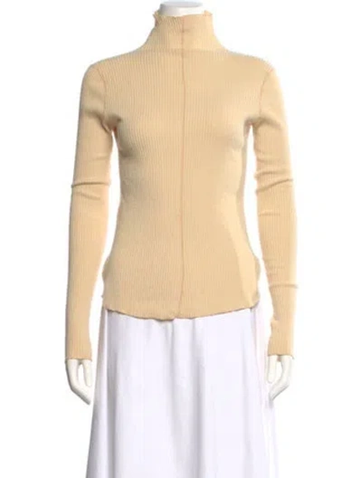 Pre-owned Lvir Turtleneck Sweater In Yellow