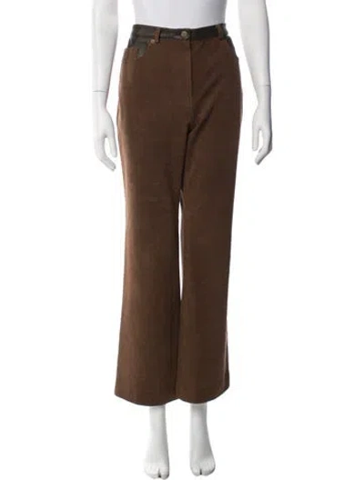 Pre-owned Lvir Wide Leg Pants In Brown