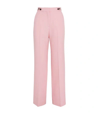 Lvir Wide-leg Tailored Trousers In Pink