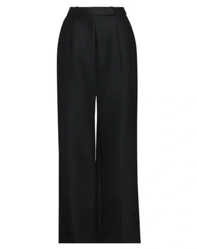 Lvir Woman Pants Black Size M Wool, Silk
