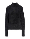 Lvir Woman Turtleneck Black Size L Nylon In Black