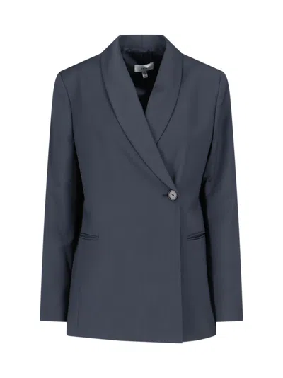 Lvir Wool Blend Blazer In Blue
