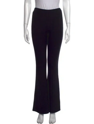 Pre-owned Lvir Wool Flared Pants In Black