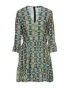 Lvl Level Vibes Level Short Dresses In Blue