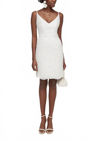 Lwd By Anne Barge Dream With Me Dress In Silk White