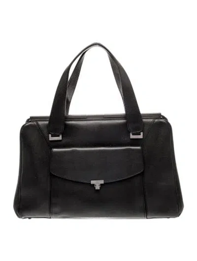 Pre-owned L'wren Scott Leather Shoulder Bag In Black