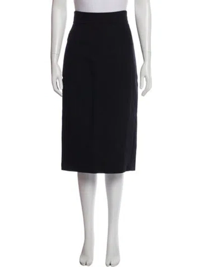 Pre-owned L'wren Scott Midi Length Skirt In Black