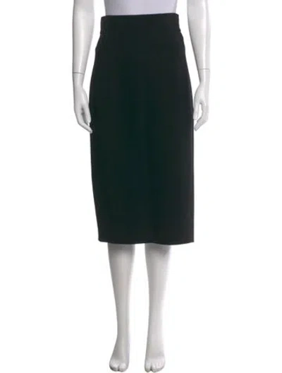 Pre-owned L'wren Scott Midi Length Skirt In Black