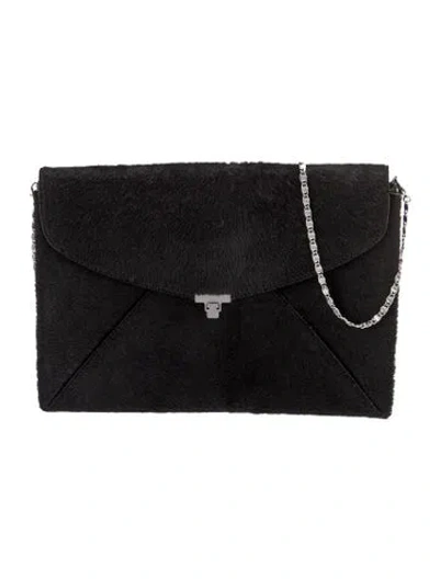 Pre-owned L'wren Scott Ponyhair Shoulder Bag In Black