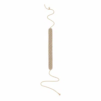 Lya Soul Jewelry Women's Gold Estelle Bodychain In Burgundy
