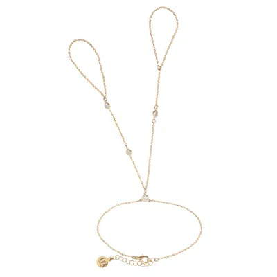 Lya Soul Jewelry Women's Gold / Neutrals Odile Hand Chain
