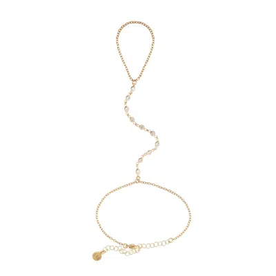 Lya Soul Jewelry Women's Gold / Neutrals Sia Hand Chain