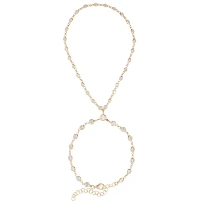 Lya Soul Jewelry Women's Gold / Neutrals Soraya Hand Chain
