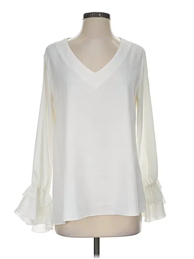 Pre-owned Lyaner 3/4 Sleeve Blouse In Ivory