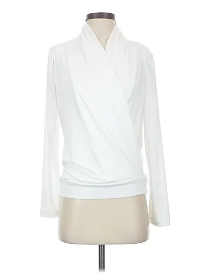 Pre-owned Lyaner Cardigan Sweater In White