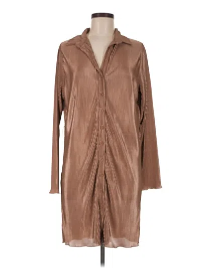 Pre-owned Lyaner Casual Dress In Brown