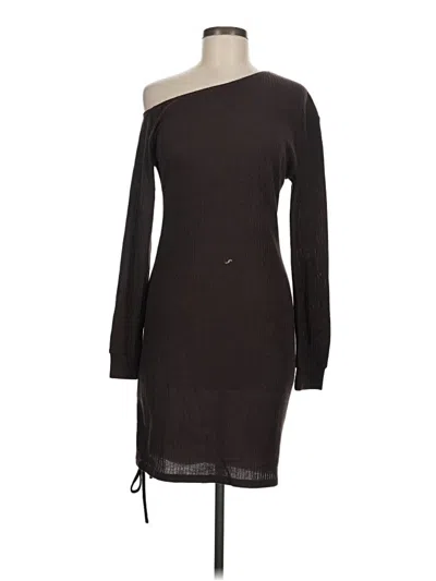 Pre-owned Lyaner Casual Dress In Brown