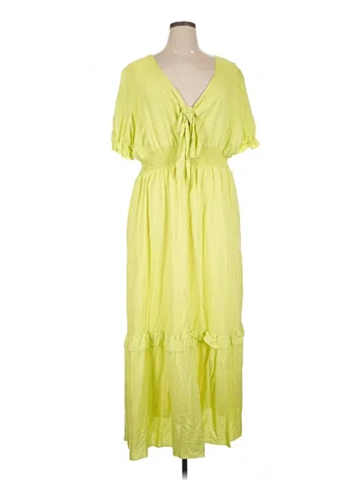 Pre-owned Lyaner Casual Dress In Green