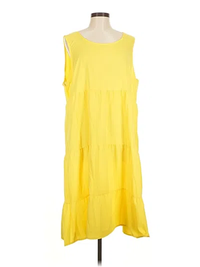 Pre-owned Lyaner Casual Dress In Yellow