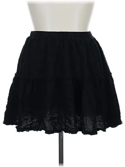 Pre-owned Lyaner Casual Skirt In Black