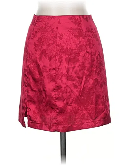 Pre-owned Lyaner Casual Skirt In Burgundy