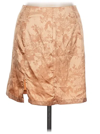 Pre-owned Lyaner Casual Skirt In Tan