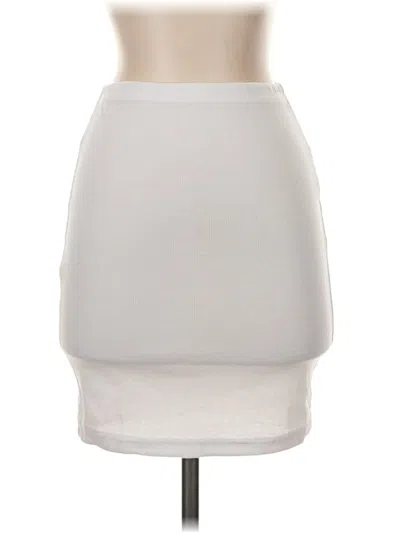 Pre-owned Lyaner Casual Skirt In White