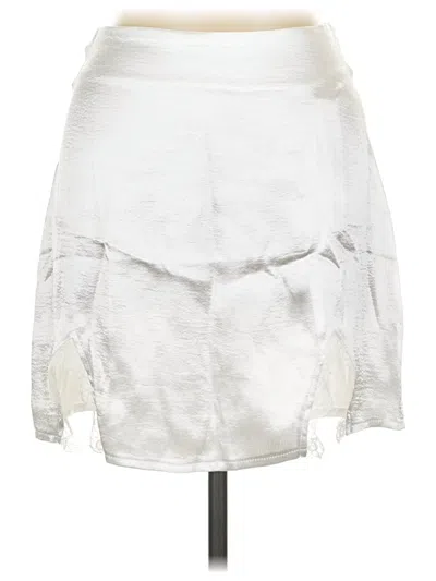 Pre-owned Lyaner Casual Skirt In White