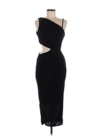 Pre-owned Lyaner Cocktail Dress In Black