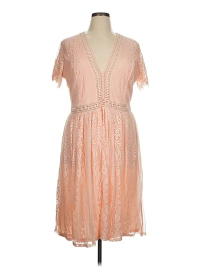 Pre-owned Lyaner Cocktail Dress In Orange