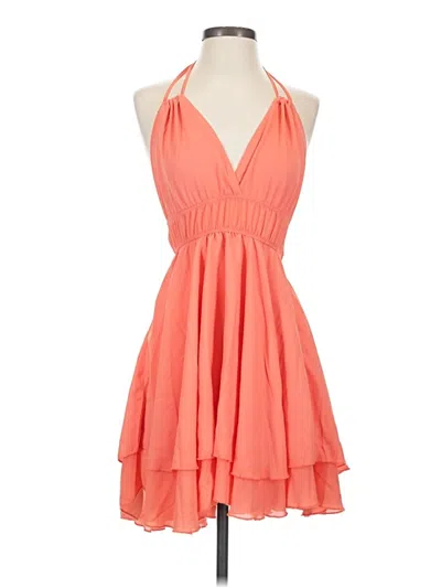 Pre-owned Lyaner Cocktail Dress In Orange