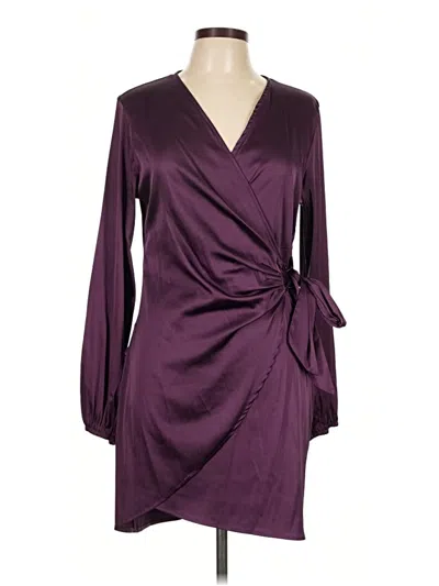 Pre-owned Lyaner Cocktail Dress In Purple
