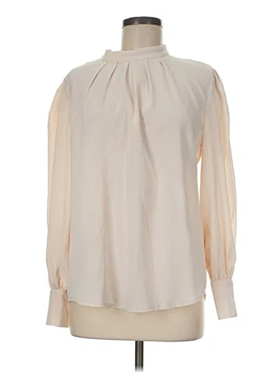 Pre-owned Lyaner Long Sleeve Blouse In Ivory