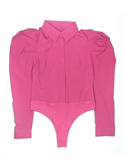 Pre-owned Lyaner Long Sleeve Blouse In Pink