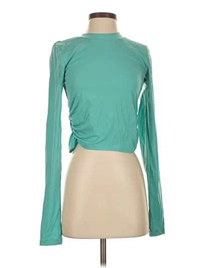 Pre-owned Lyaner Long Sleeve Top Green Turtleneck Tops