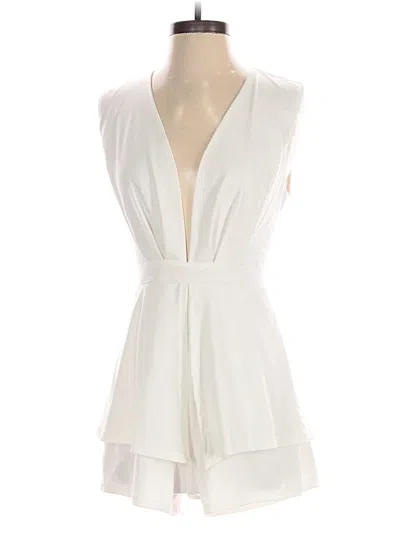 Pre-owned Lyaner Romper In White