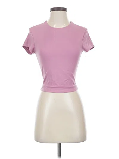 Pre-owned Lyaner Short Sleeve T-shirt In Pink