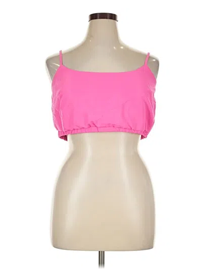 Pre-owned Lyaner Sleeveless Top Pink Sweetheart Neckline Tops