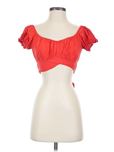 Pre-owned Lyaner Tank Top Red Sweetheart Neckline Tops