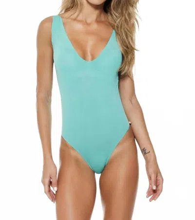 Lybethras Swimwear Krisna One Piece Swimsuit In Green In Blue