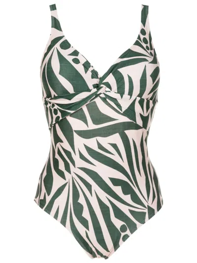 Lygia & Nanny Adriana Abstract-print One-piece In Green