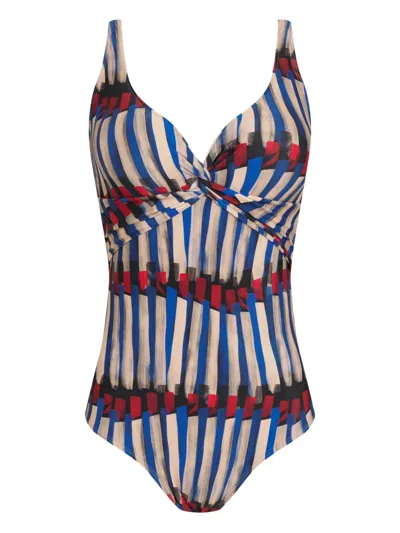 Lygia & Nanny Adriana Striped Swimsuit In Multi