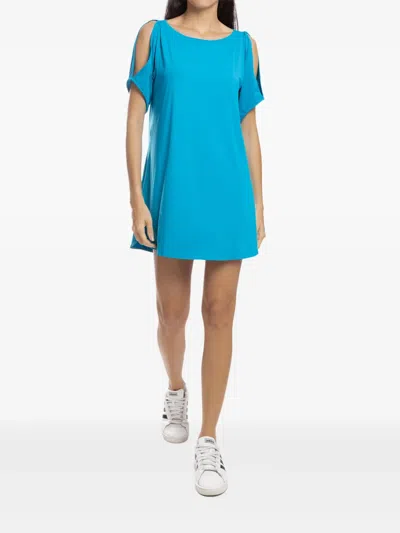 Lygia & Nanny Allat Lisa Cut-out Mini Dress In Blue