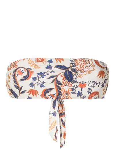 Lygia & Nanny Bajja Graphic-print Bikini Top In Multicolour