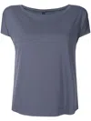 Lygia & Nanny Basic Boat-neck T-shirt In Grey