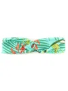 Lygia & Nanny Bethânia Abstract-print Headband In Green